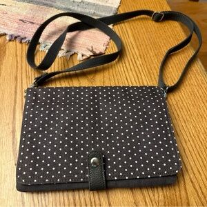 Thirty-One Polka Dot Clutch/Crossbody Bag